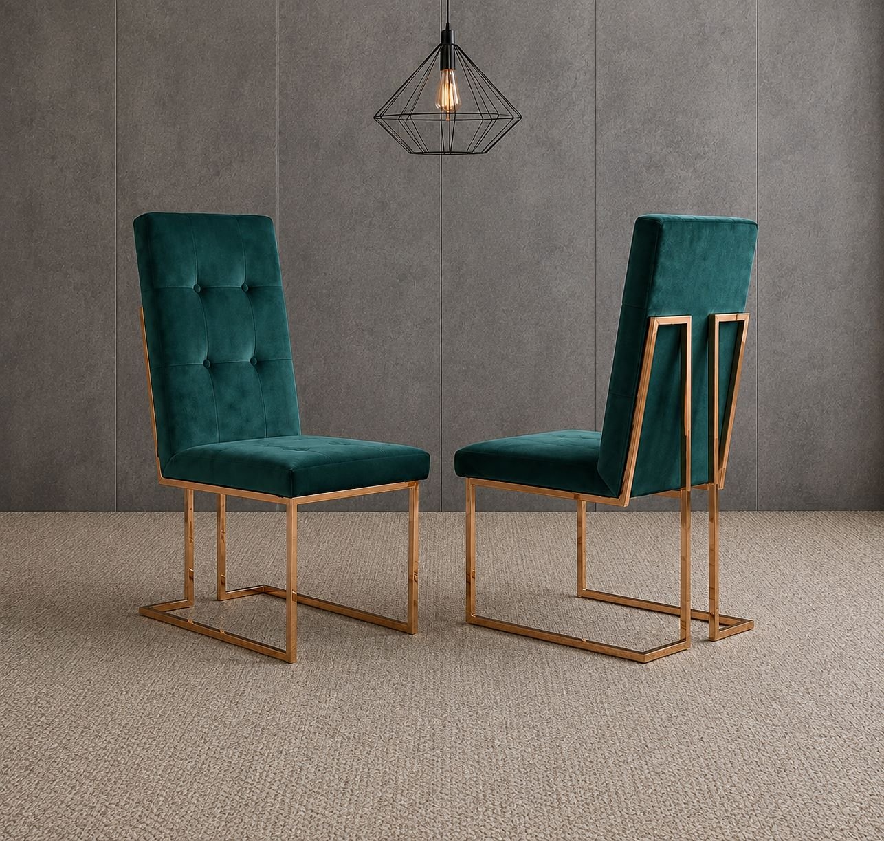Luxury Upholstered Dining Chair with SS 304 Frame