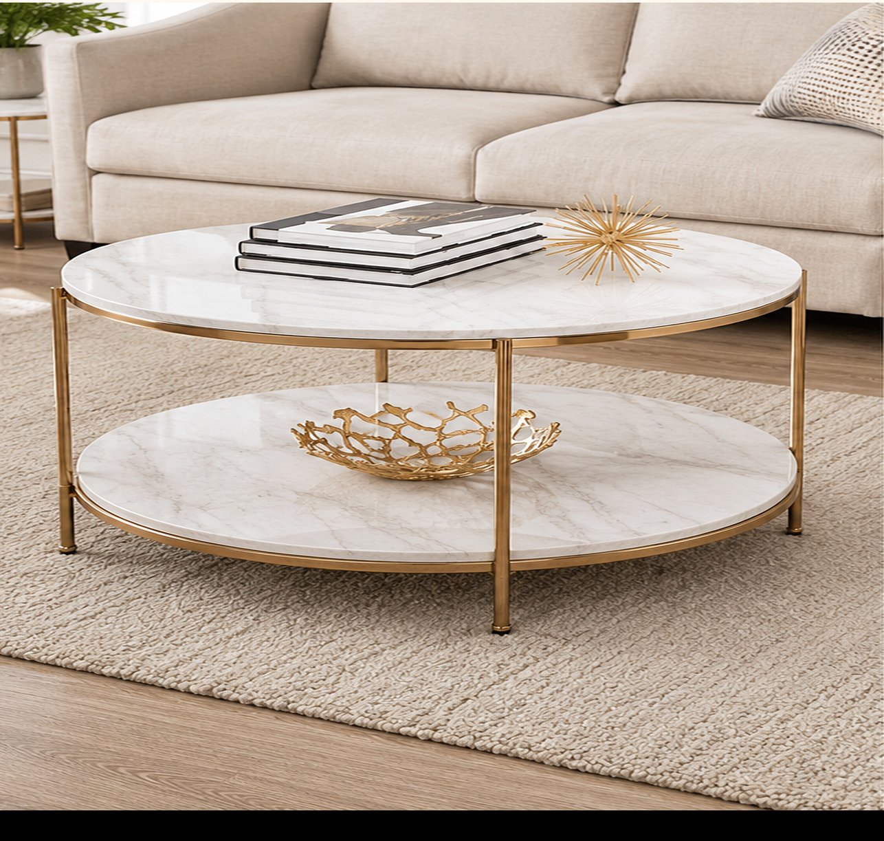 Round Marble Coffee Table