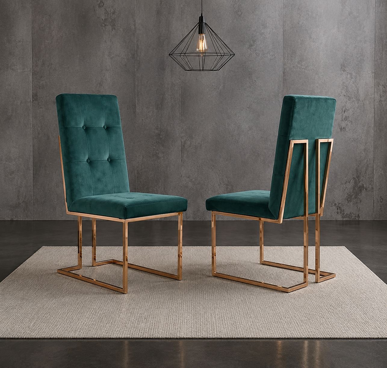 Luxury Upholstered Dining Chair with SS 304 Frame